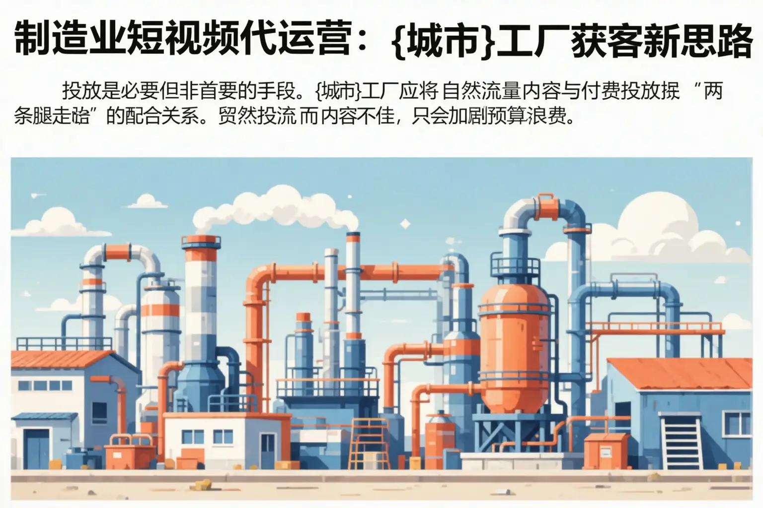 制造业短视频代运营:源城工厂获客新思路